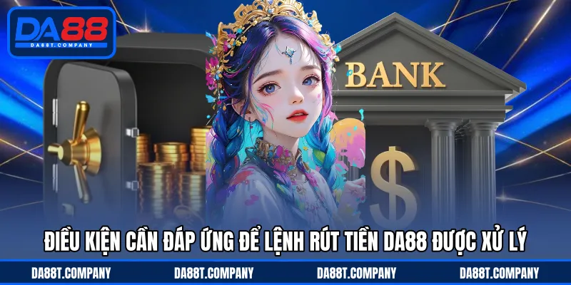Điều kiện cần đáp ứng để lệnh rút tiền DA88 được xử lý 