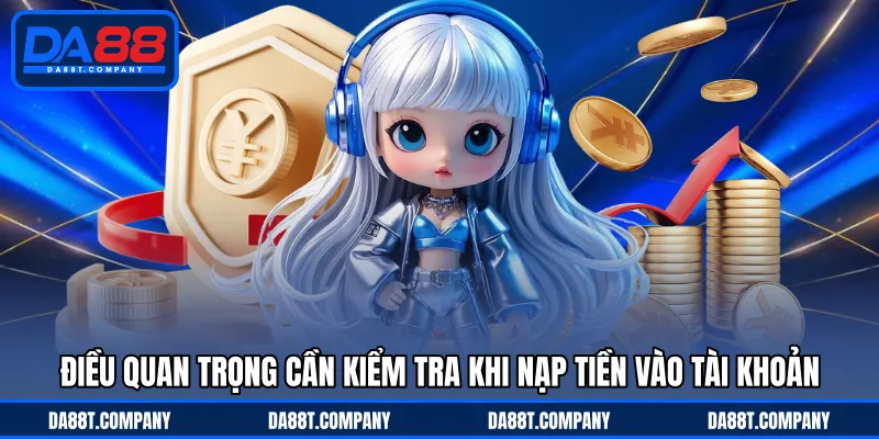 Điều quan trọng cần kiểm tra khi nạp tiền vào tài khoản 