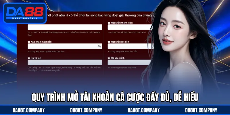 Quy trình mở tài khoản cá cược đầy đủ, dễ hiểu 